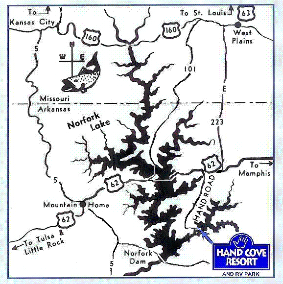 Couples getaways · our cabins . Lake Norfork Lake Map Directions to Hand Cove Resort